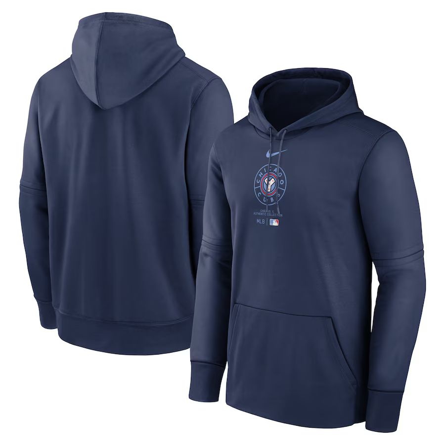 Men 2025 MLB Chicago Cubs blue Nike hoodie style 3->pittsburgh pirates->MLB Jersey